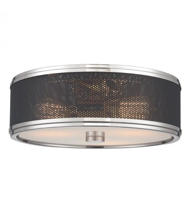 Fraser 3 Light Semi Flush 6814-PN Hudson Valley Lighting  Fraser 3 Light Semi Flush 6814-PN Hudson Valley Lighting
