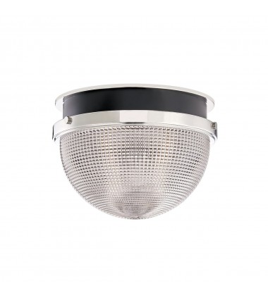 Lucien 1 Light Large Flush Mount 6914-PN/BK Hudson Valley Lighting  Lucien 1 Light Large Flush Mount 6914-PN/BK Hudson Valley Lighting