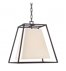 Kyle 4 Light Pendant W/White Shade 6917-OB-WS Hudson Valley Lighting  Kyle 4 Light Pendant W/White Shade 6917-OB-WS Hudson Valley Lighting
