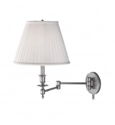 Ludlow 1 Light Wall Sconce With Plug 6921-PN Hudson Valley Lighting  Ludlow 1 Light Wall Sconce With Plug 6921-PN Hudson Valley Lighting