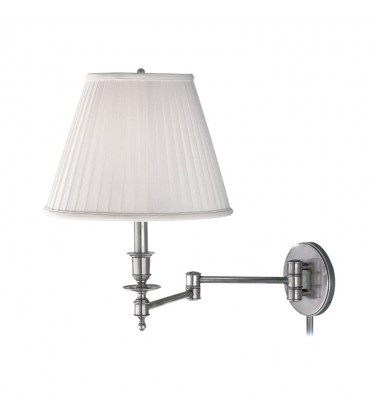 Ludlow 1 Light Wall Sconce With Plug 6921-PN Hudson Valley Lighting  Ludlow 1 Light Wall Sconce With Plug 6921-PN Hudson Valley Lighting