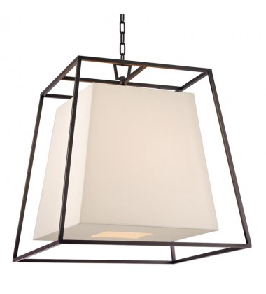 Kyle 6 Light Chandelier W/White Shade 6924-OB-WS Hudson Valley Lighting