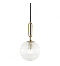 Jewett 1 Light Pendant 7110-AGB Hudson Valley Lighting  Jewett 1 Light Pendant 7110-AGB Hudson Valley Lighting
