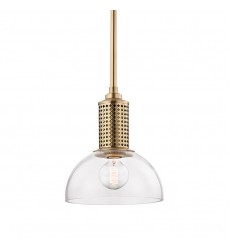  Halcyon 1 Light Pendant 7210-AGB Hudson Valley Lighting