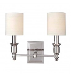  Whitney 2 Light Wall Sconce 7502-PN Hudson Valley Lighting