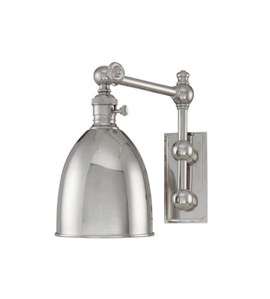  Roslyn 1 Light Wall Sconce 761-PN Hudson Valley Lighting