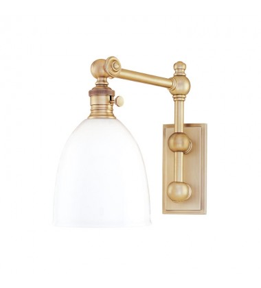  Roslyn 1 Light Wall Sconce 762-AGB Hudson Valley Lighting