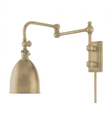  Roslyn 1 Light Wall Sconce With Plug 771-AGB Hudson Valley Lighting