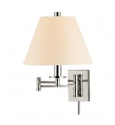  Claremont 1 Light Wall Sconce With Plug 7721-PN Hudson Valley Lighting