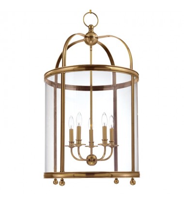 Larchmont 5 Light Pendant 7820-AGB Hudson Valley Lighting  Larchmont 5 Light Pendant 7820-AGB Hudson Valley Lighting