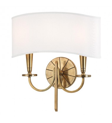Mason 2 Light Wall Sconce 8022-AGB Hudson Valley Lighting  Mason 2 Light Wall Sconce 8022-AGB Hudson Valley Lighting