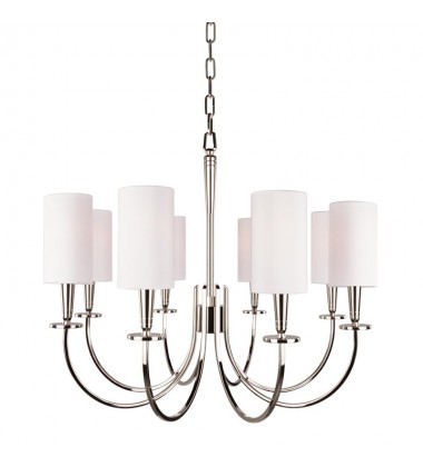 Mason 8 Light Chandelier 8028-PN Hudson Valley Lighting  Mason 8 Light Chandelier 8028-PN Hudson Valley Lighting
