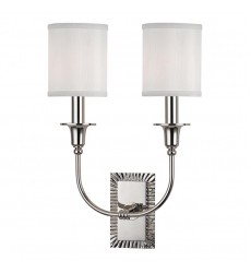 Dover 2 Light Wall Sconce 8082-PN Hudson Valley Lighting  Dover 2 Light Wall Sconce 8082-PN Hudson Valley Lighting