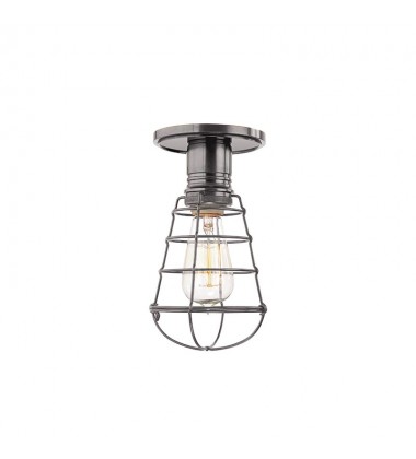 Heirloom 1 Light Semi Flush 8100-HN-WG Hudson Valley Lighting  Heirloom 1 Light Semi Flush 8100-HN-WG Hudson Valley Lighting