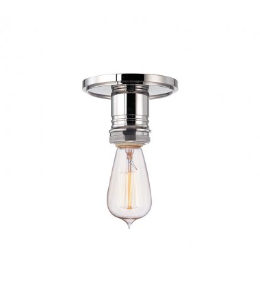 Heirloom 1 Light Semi Flush 8100-PN Hudson Valley Lighting  Heirloom 1 Light Semi Flush 8100-PN Hudson Valley Lighting
