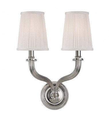  Danbury 2 Light Wall Sconce 8112-PN Hudson Valley Lighting
