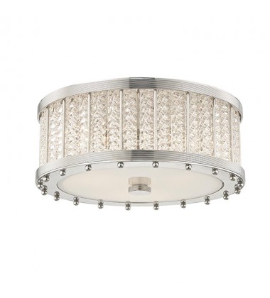Shelby 3 Light Flush Mount 8116-PN Hudson Valley Lighting  Shelby 3 Light Flush Mount 8116-PN Hudson Valley Lighting