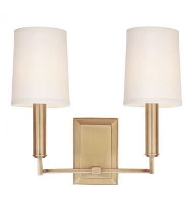 Clinton 2 Light Wall Sconce 812-AGB Hudson Valley Lighting Clinton 2 Light Wall Sconce 812-AGB Hudson Valley Lighting