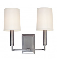  Clinton 2 Light Wall Sconce 812-PN Hudson Valley Lighting