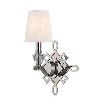 Fowler 1 Light Wall Sconce 8181-PN Hudson Valley Lighting  Fowler 1 Light Wall Sconce 8181-PN Hudson Valley Lighting