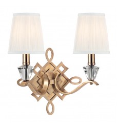 Fowler 2 Light Wall Sconce 8182-AGB Hudson Valley Lighting  Fowler 2 Light Wall Sconce 8182-AGB Hudson Valley Lighting
