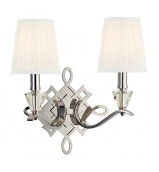 Fowler 2 Light Wall Sconce 8182-PN Hudson Valley Lighting  Fowler 2 Light Wall Sconce 8182-PN Hudson Valley Lighting