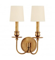 Cohasset 2 Light Wall Sconce 8212-AGB Hudson Valley Lighting Cohasset 2 Light Wall Sconce 8212-AGB Hudson Valley Lighting