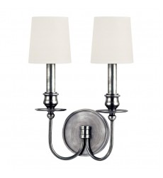  Cohasset 2 Light Wall Sconce 8212-PN-WS Hudson Valley Lighting