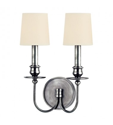 Cohasset 2 Light Wall Sconce 8212-PN Hudson Valley Lighting Cohasset 2 Light Wall Sconce 8212-PN Hudson Valley Lighting