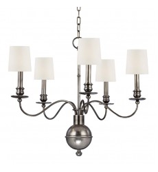  Cohasset 5 Light Chandelier 8215-AS-WS Hudson Valley Lighting