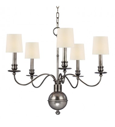  Cohasset 5 Light Chandelier 8215-AS Hudson Valley Lighting