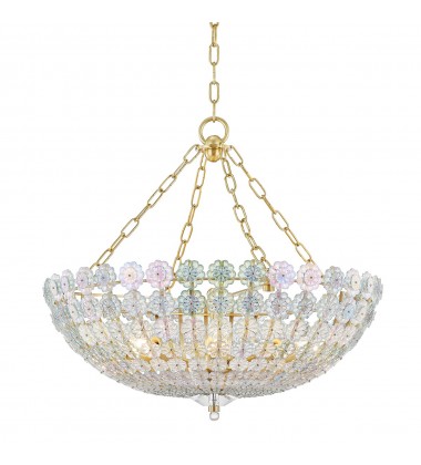 Floral Park 8 Light Chandelier 8224-AGB Hudson Valley Lighting  Floral Park 8 Light Chandelier 8224-AGB Hudson Valley Lighting
