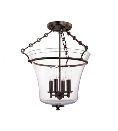  Eaton 4 Light Semi Flush 832-OB Hudson Valley Lighting