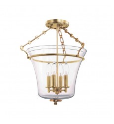  Eaton 4 Light Semi Flush 832-PN Hudson Valley Lighting