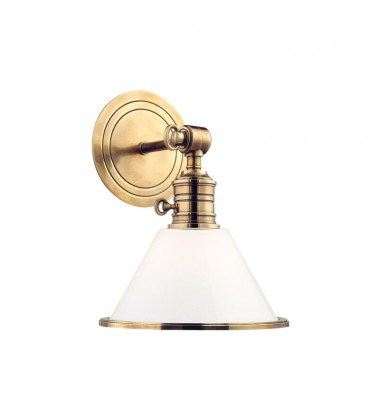  Garden City 1 Light Wall Sconce 8331-AGB Hudson Valley Lighting