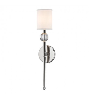 Rockland 1 Light Wall Sconce 8421-PN Hudson Valley Lighting  Rockland 1 Light Wall Sconce 8421-PN Hudson Valley Lighting