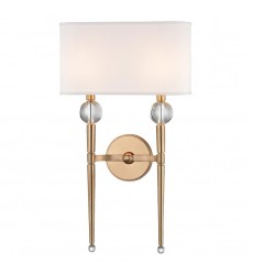 Rockland 2 Light Wall Sconce 8422-AGB Hudson Valley Lighting  Rockland 2 Light Wall Sconce 8422-AGB Hudson Valley Lighting