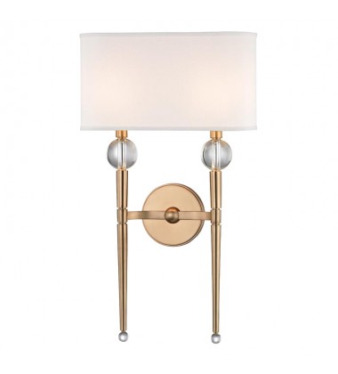 Rockland 2 Light Wall Sconce 8422-AGB Hudson Valley Lighting  Rockland 2 Light Wall Sconce 8422-AGB Hudson Valley Lighting