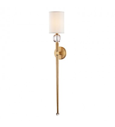 Rockland 1 Light Wall Sconce 8436-AGB Hudson Valley Lighting  Rockland 1 Light Wall Sconce 8436-AGB Hudson Valley Lighting