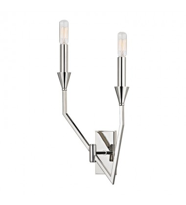  Archie 2 Light Left Wall Sconce 8502L-PN Hudson Valley Lighting