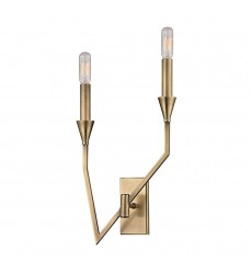  Archie 2 Light Right Wall Sconce 8502R-AGB Hudson Valley Lighting