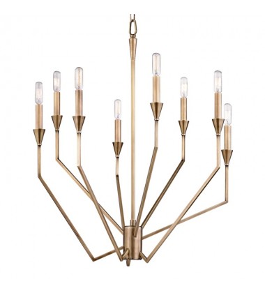  Archie 8 Light Chandelier 8508-AGB Hudson Valley Lighting