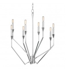  Archie 8 Light Chandelier 8508-PN Hudson Valley Lighting