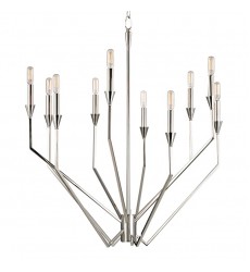  Archie 10 Light Chandelier 8510-PN Hudson Valley Lighting