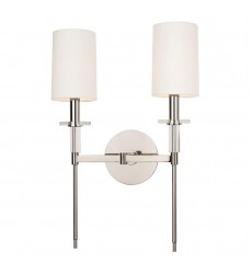  Amherst 2 Light Wall Sconce 8512-PN Hudson Valley Lighting