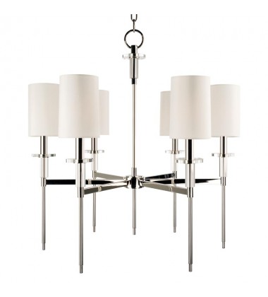  Amherst 6 Light Chandelier 8516-PN Hudson Valley Lighting