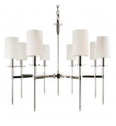  Amherst 8 Light Chandelier 8518-PN Hudson Valley Lighting