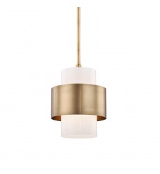  Corinth 1 Light Small Pendant 8611-AGB Hudson Valley Lighting