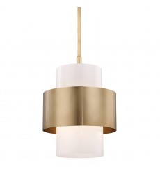  Corinth 1 Light Large Pendant 8615-AGB Hudson Valley Lighting