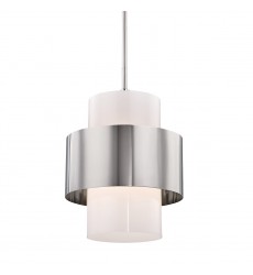  Corinth 1 Light Large Pendant 8615-PN Hudson Valley Lighting